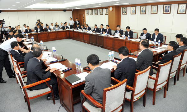 의회와  집행부간의 도정현안 보고회 개최