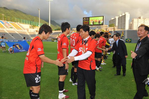 허기도 의장 경남 FC축구경기 관람