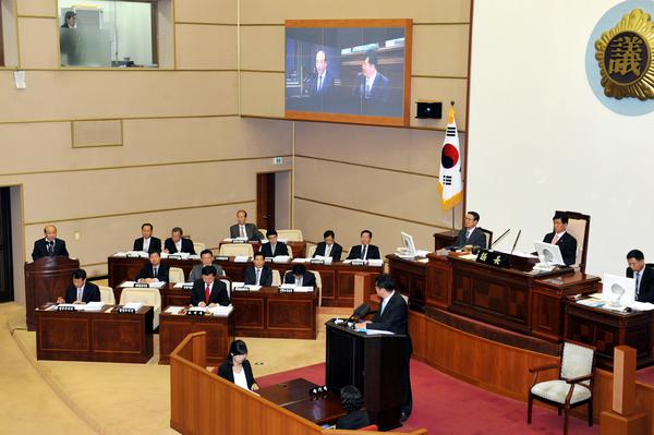 제291회 경상남도의회 임시회 제2차본회의 개의