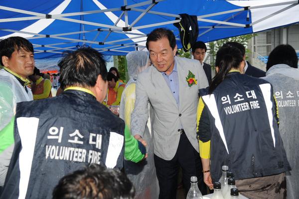 김윤근 의장, 경남의용소방대 기술경연대회 참석