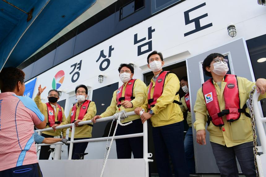  김하용 의장, 진해만 해역 어업피해 현장 점검 - 1