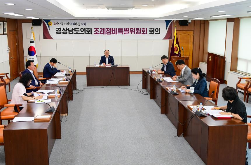도의회 조례정비특위, 정비안 상정 위한 최종 논의 - 1