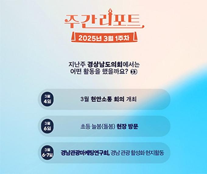 주간리포트 3월 1주차 